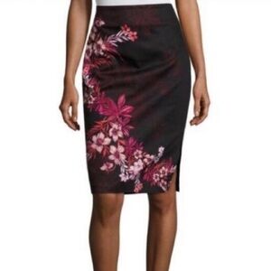 WORTHINGTON floral print high waist pencil skirt 2P